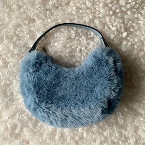 ASOS Baby Blue Fur Bag Y2K